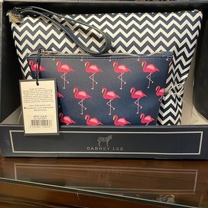 Two piece pouch set with wristlet